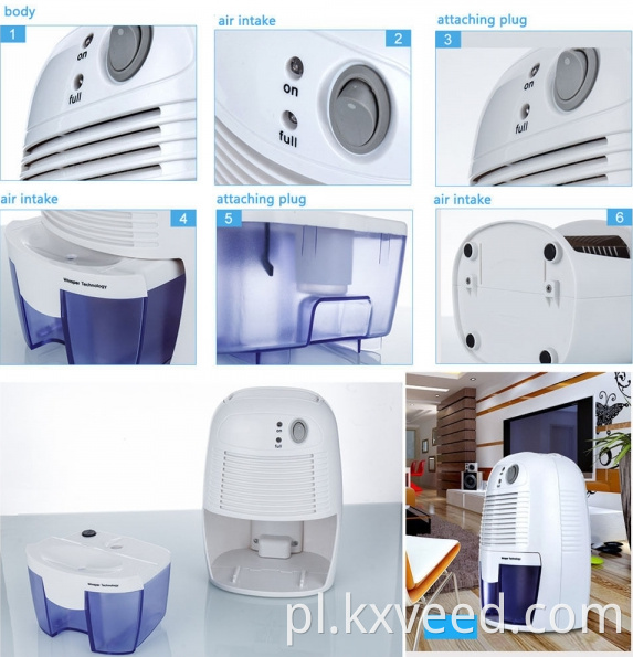 USB DC5V Mini Home Home wielokrotnego użytku DEHUMIDIFIER POKOJU WILI METER MESTERY ETD250